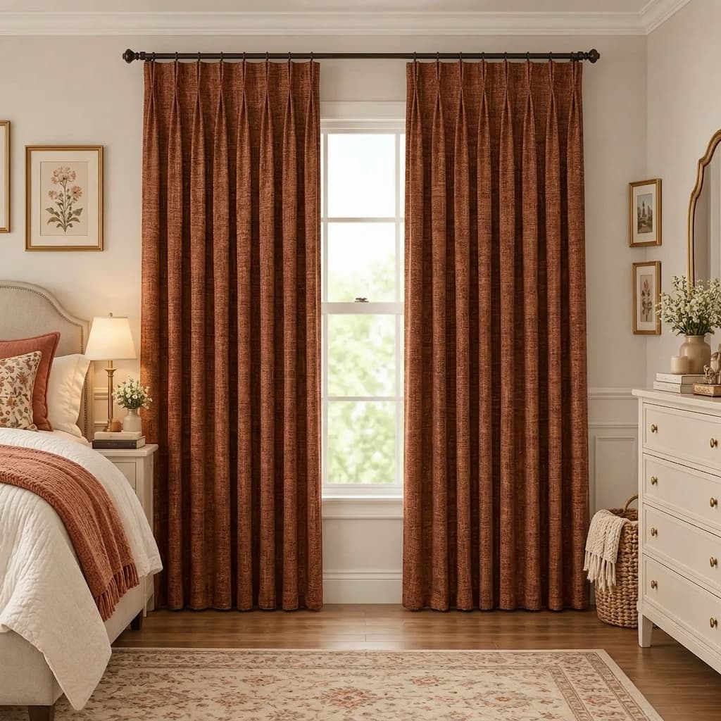 Custom Blackout Bedroom Drapery – 100% Light Blocking Curtains