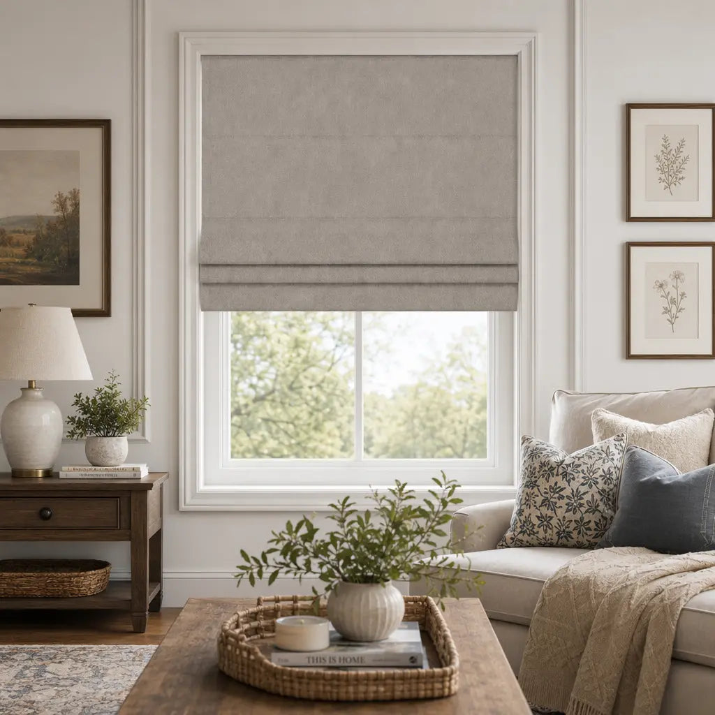 Custom Motorized Blackout Roman Shades – Smart Control – product image 5