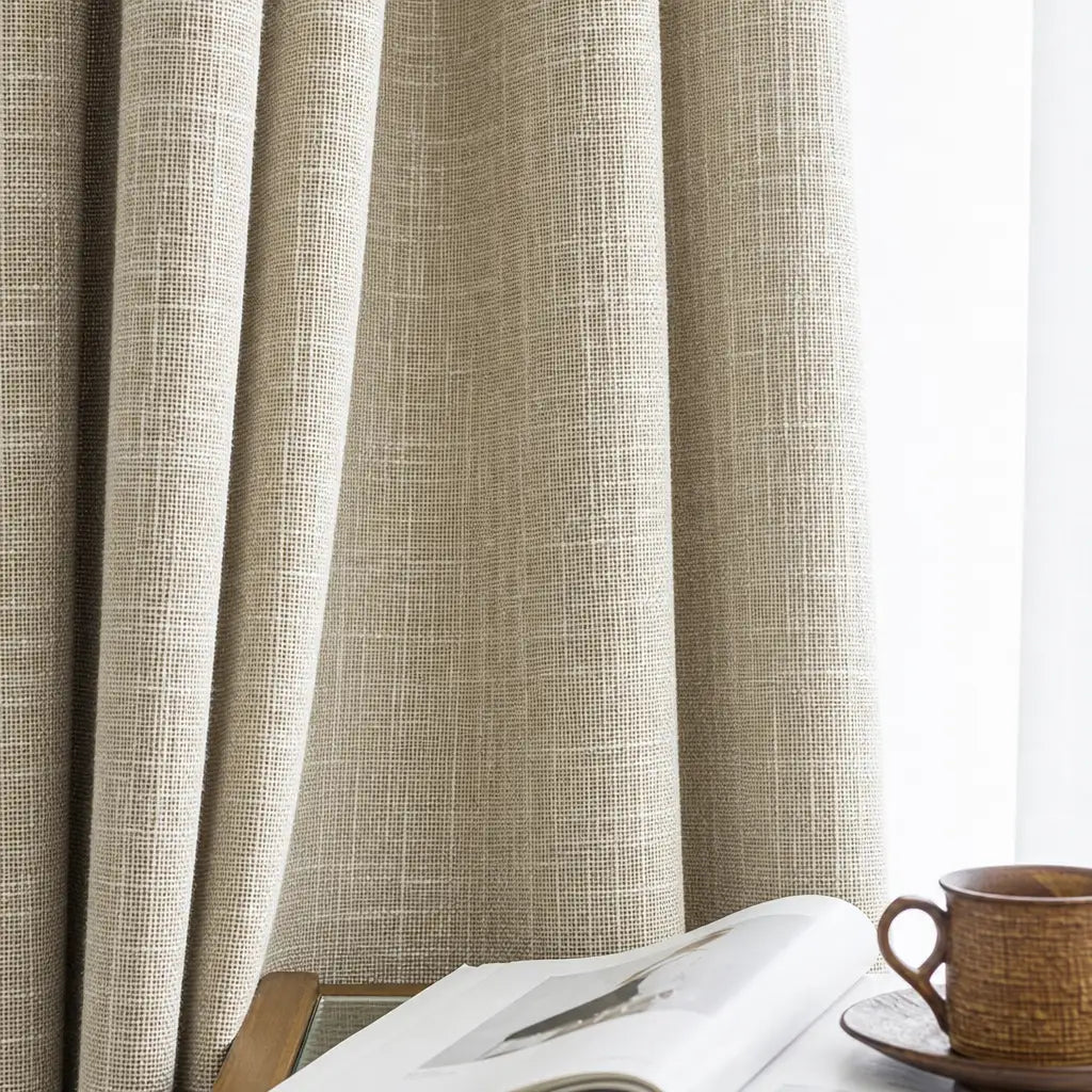 Custom Blackout Curtains – ZJM Linen Blend | Made to Measure – product image 12