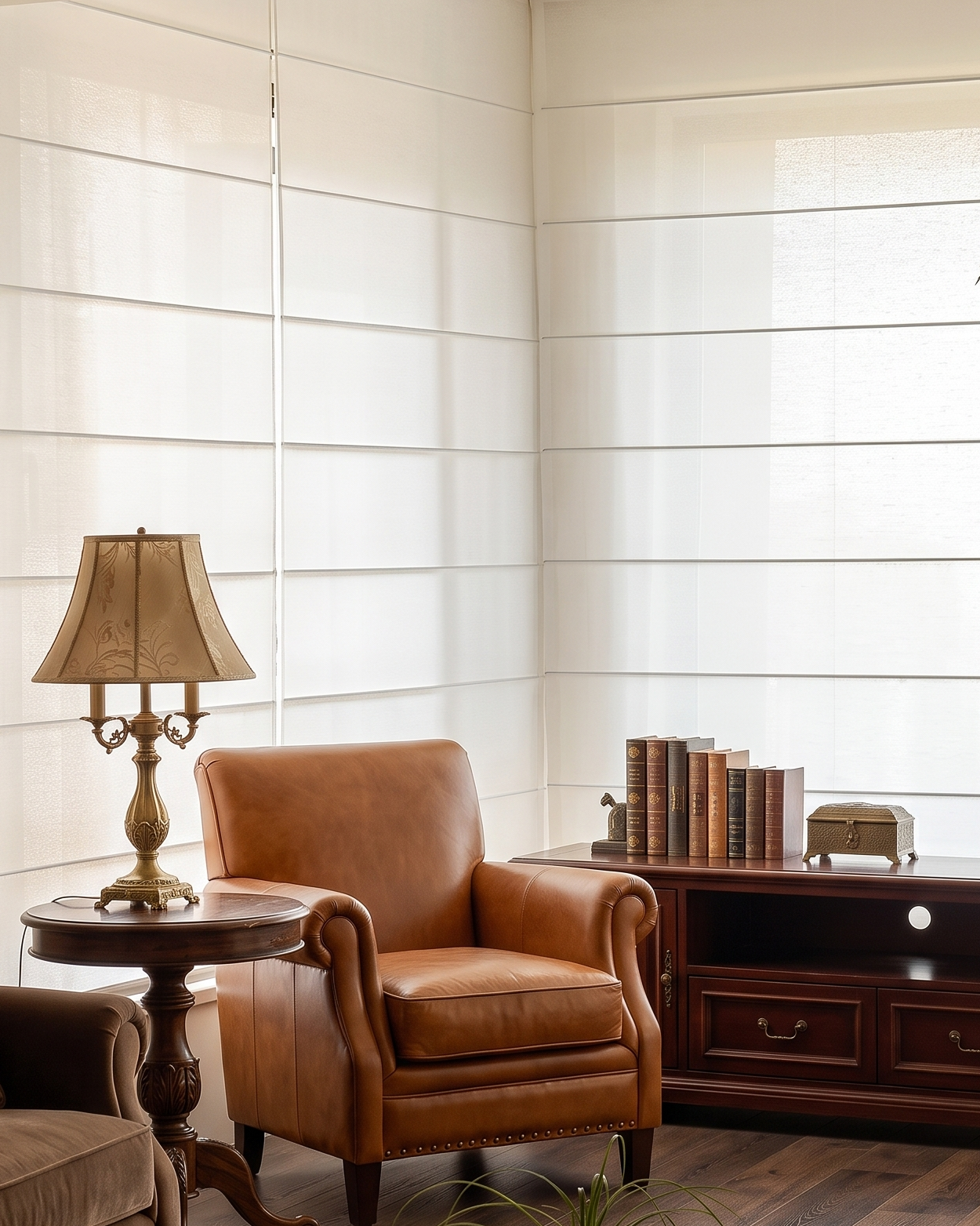 Custom Roman shades