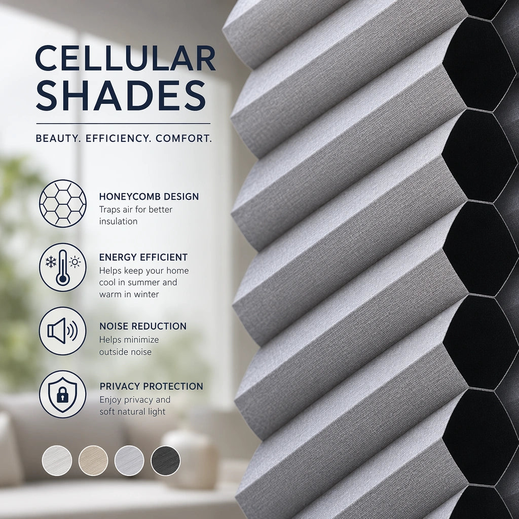 Custom Blackout Cellular Shades – Honeycomb Light Control – product image 8
