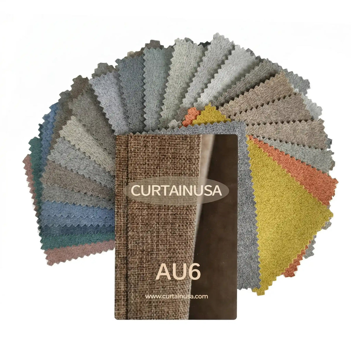 Custom Curtain Fabric Swatch – Linen Blend AU6