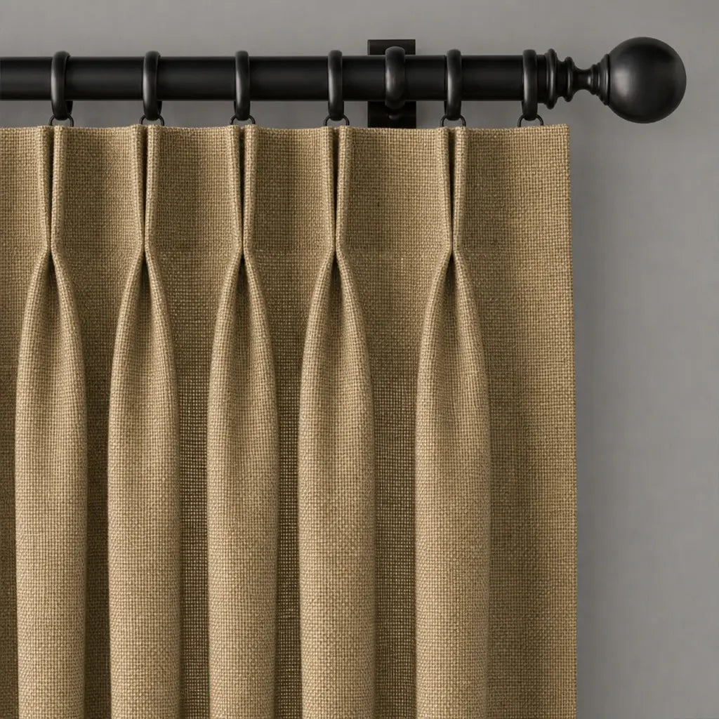 Custom Linen Blend Curtains for Living Rooms – Semi-Blackout – product image 12