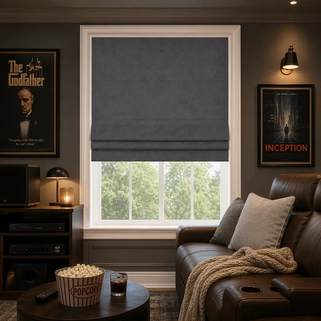 Custom Cordless Blackout Roman Shades for Bedrooms – product image 5
