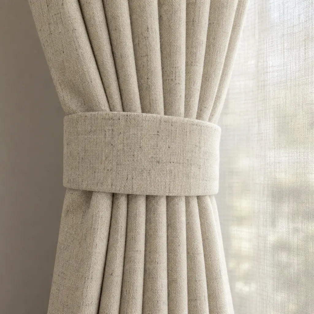 Custom Linen Blend Curtains for Bedrooms – Semi-Blackout – product image 13