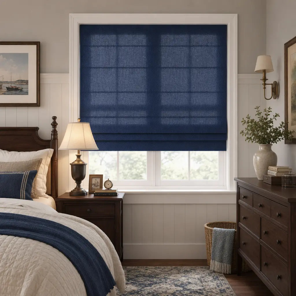 Custom Linen Blend Roman Shades – Light Filtering – product image 38