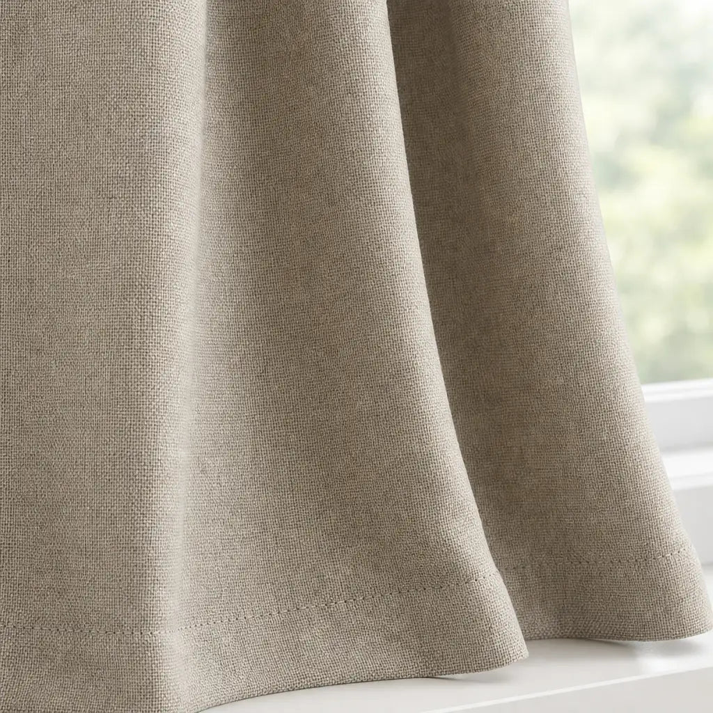 Custom Blackout Curtains for Living Rooms – Linen Blend – product image 9