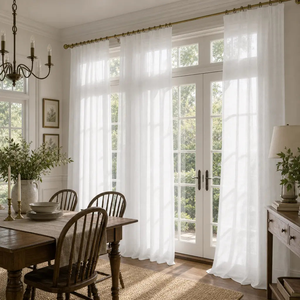 Custom Sheer Curtains – Light Filtering Linen Blend – product image 3