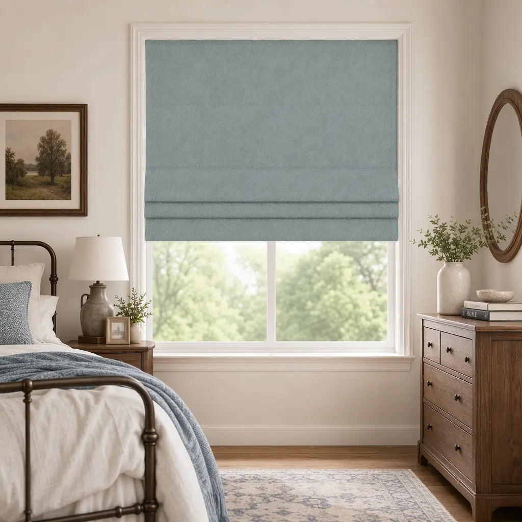 Custom Cordless Blackout Roman Shades for Bedrooms – product image 7