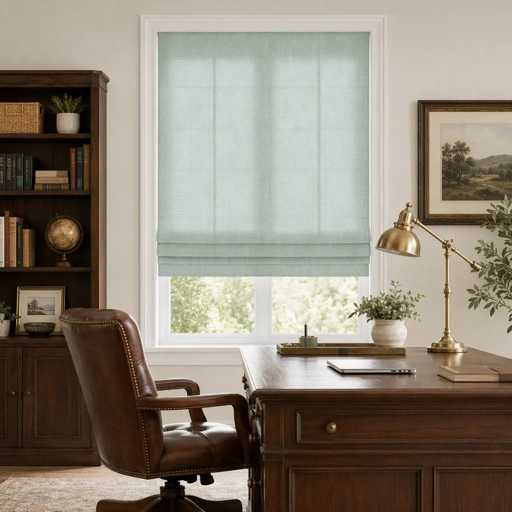 Custom Semi-Blackout Roman Shades – Soft Light & Privacy – product image 3