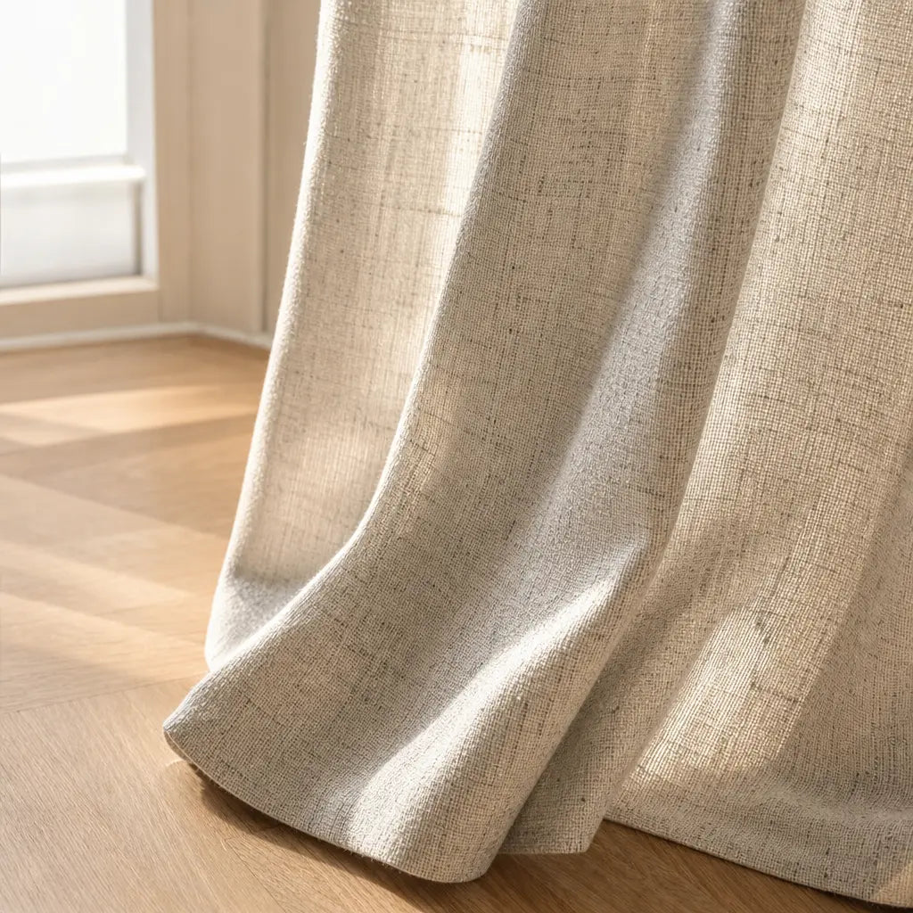 Custom Linen Blend Curtains for Bedrooms – Semi-Blackout – product image 10