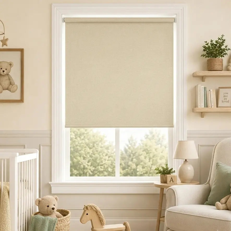 Custom Blackout Roller Shades – Made to Measure – color OM9BLACKOUT7