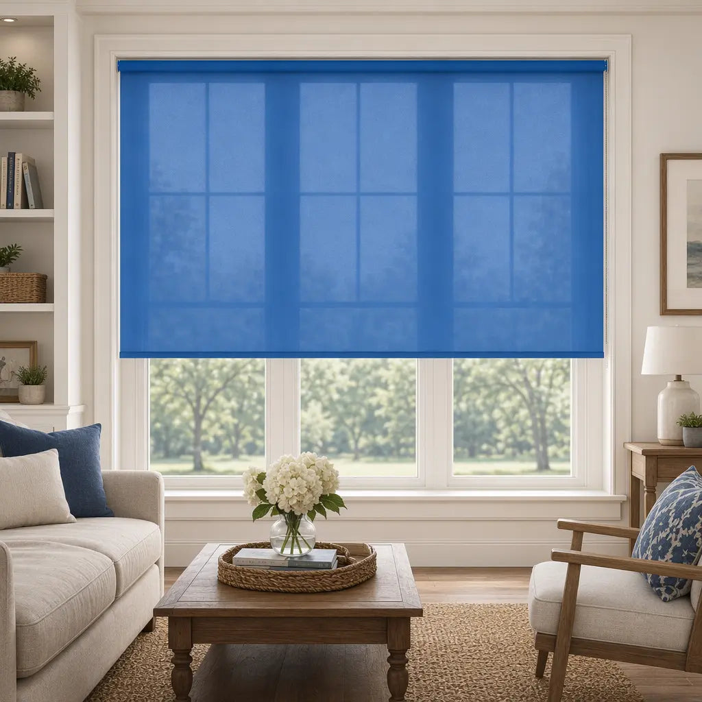 Custom Semi-Blackout Roller Shades – Soft Light & Privacy – color OM9SEMI-BLACKOUT1