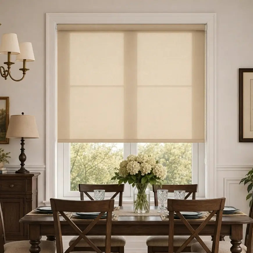 Custom Semi-Blackout Roller Shades – Soft Light & Privacy – color OM9SEMI-BLACKOUT11