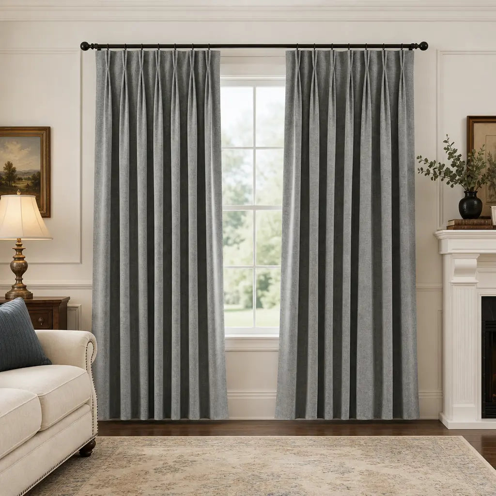 Custom Blackout Curtains – OY6 Linen Blend | Made to Measure – color OY6-B01