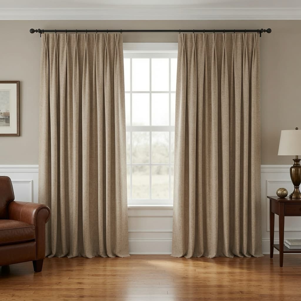Custom Blackout Curtains – OY6 Linen Blend | Made to Measure – color OY6-B05