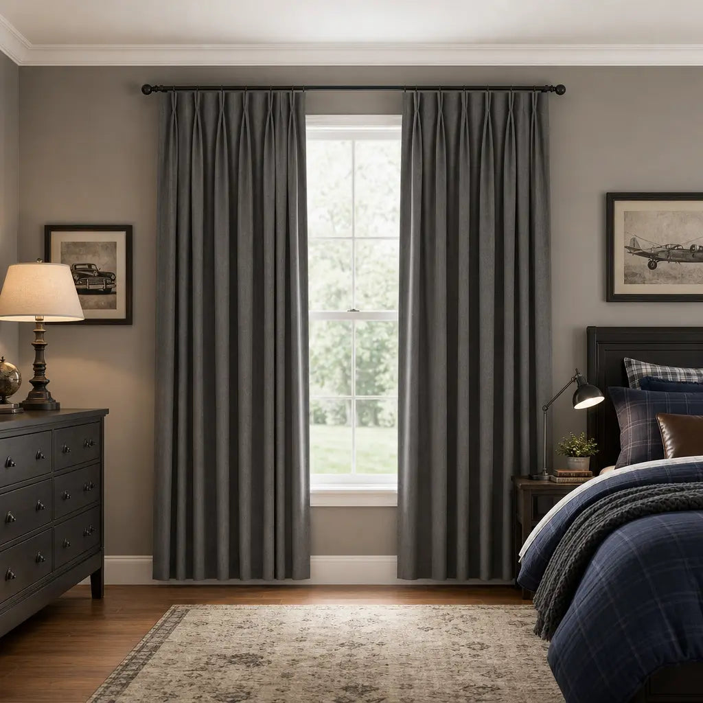 Custom Blackout Curtains – OY6 Linen Blend | Made to Measure – color OY6-B18