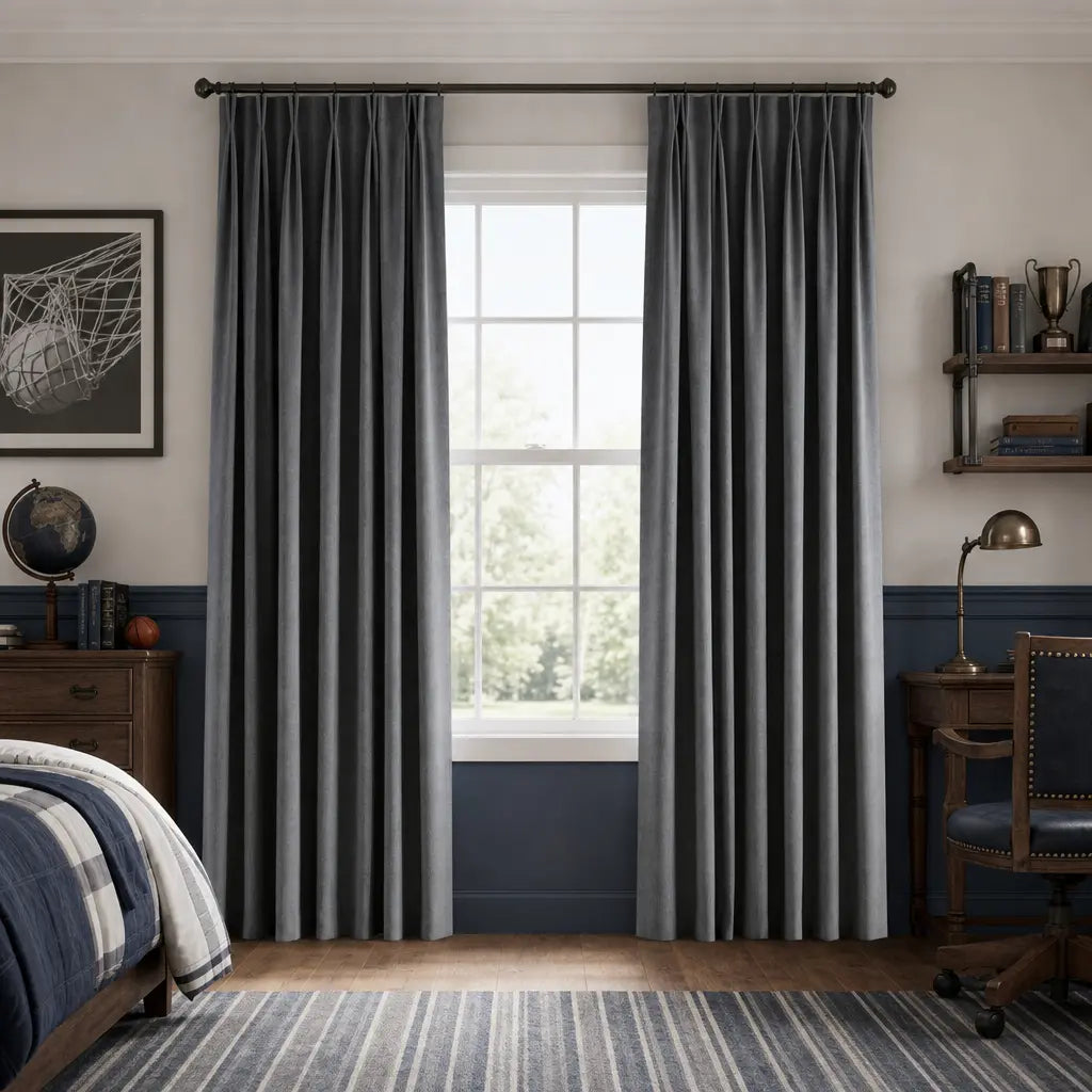 Custom Blackout Curtains – OY6 Linen Blend | Made to Measure – color OY6-B19