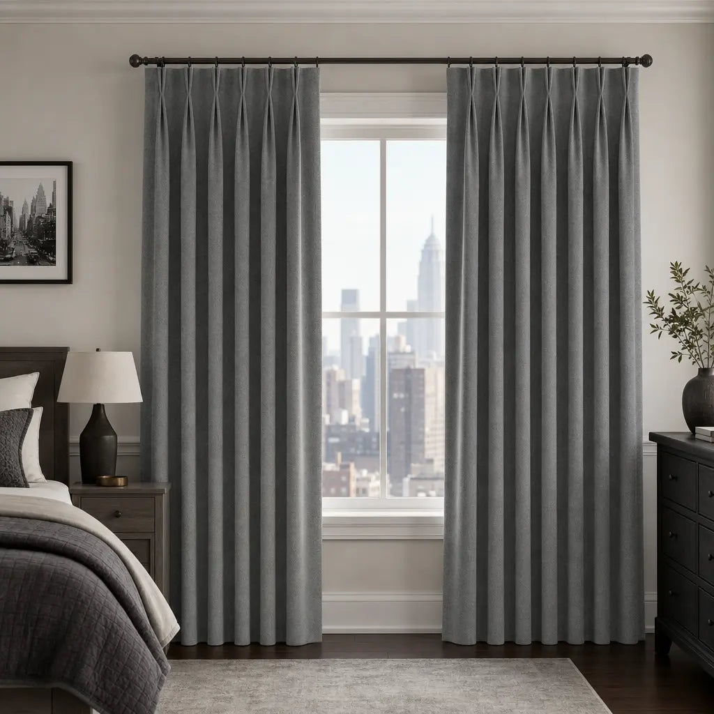 Custom Blackout Curtains for Living Rooms – Linen Blend – product image 8