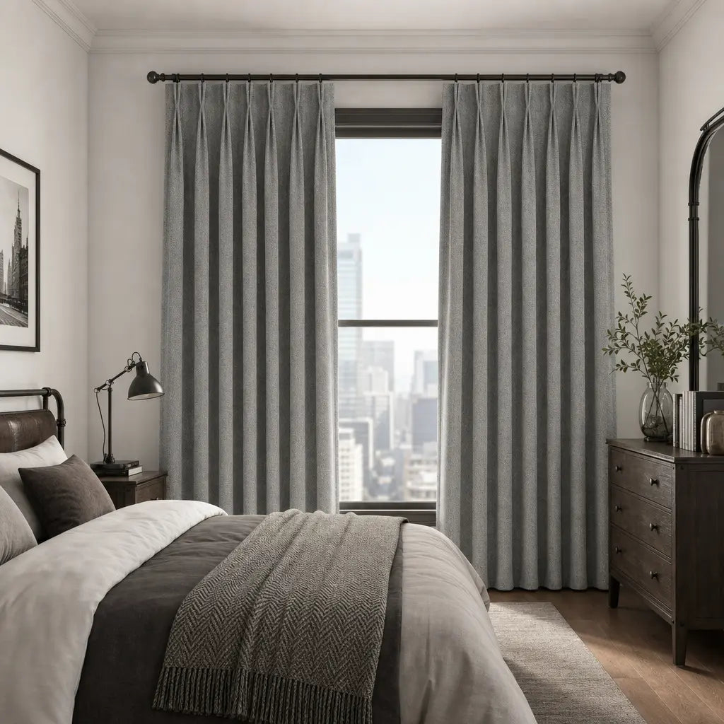 Custom Blackout Curtains for Living Rooms – Linen Blend – product image 7