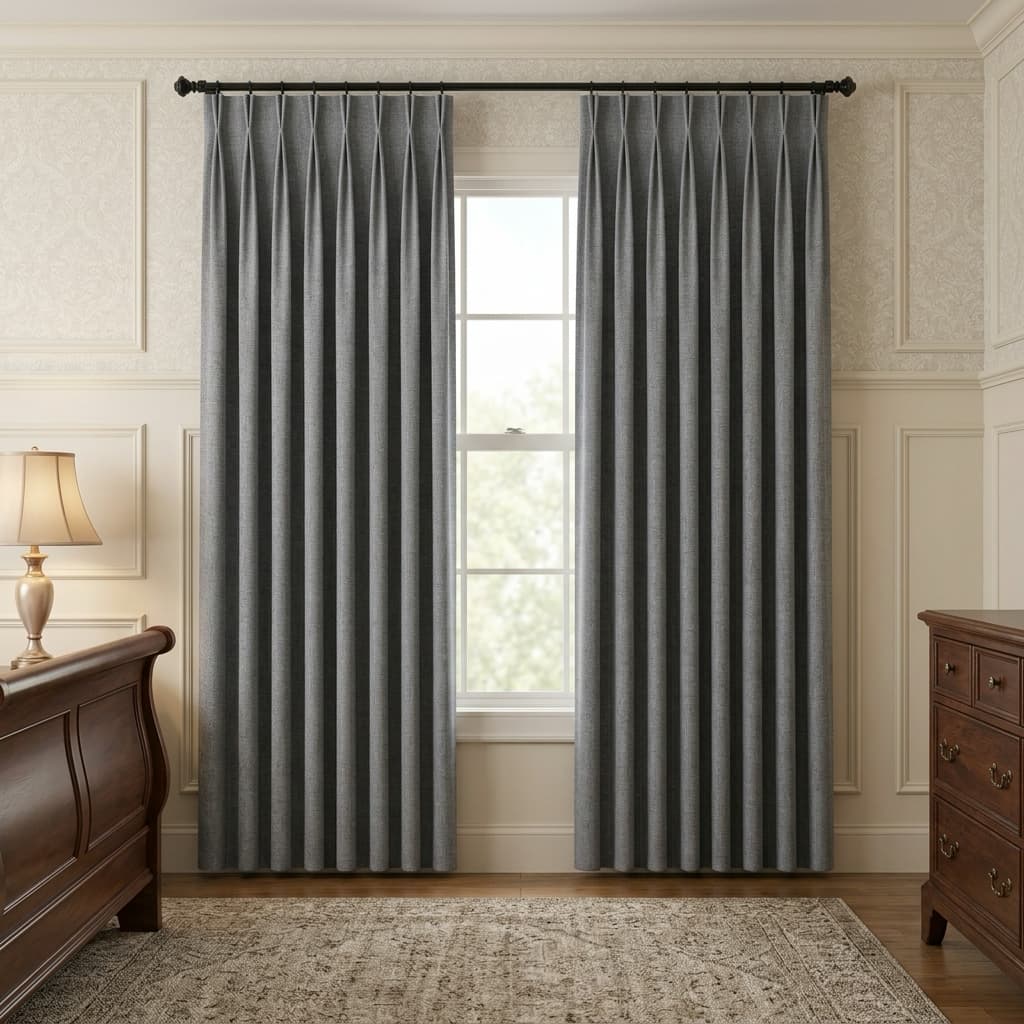 Custom Blackout Pinch Pleat Drapery – 100% Light Blocking - product image 12