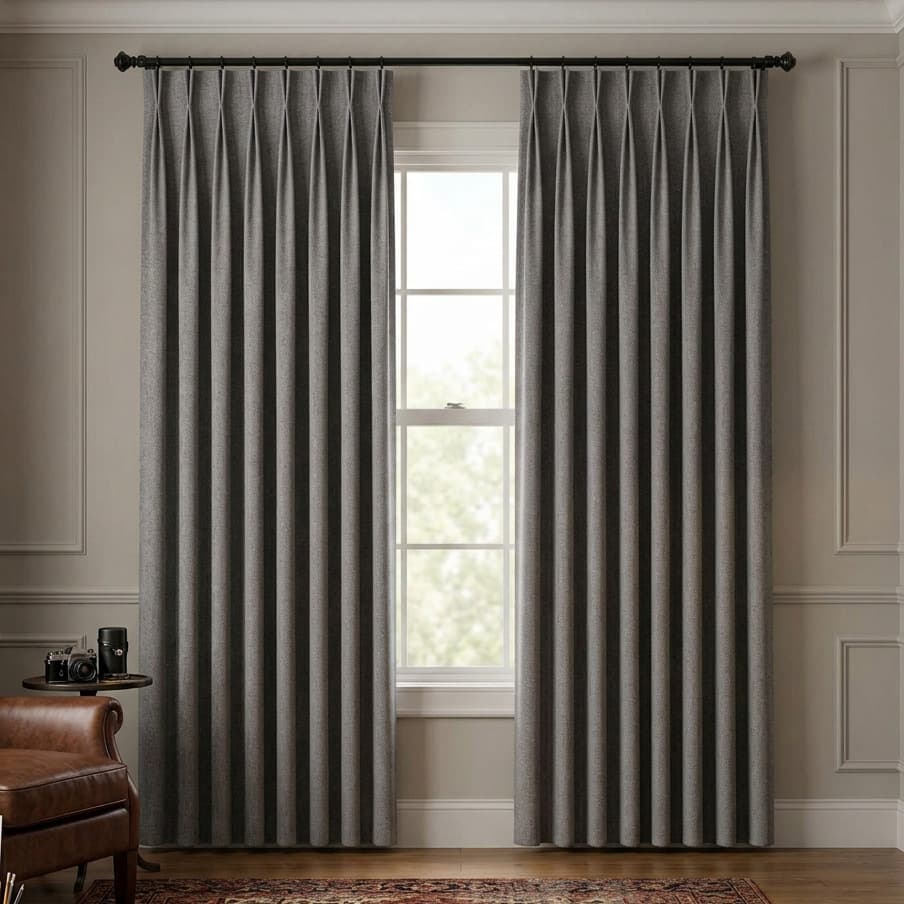 Custom Blackout Pinch Pleat Drapery – 100% Light Blocking - product image 19