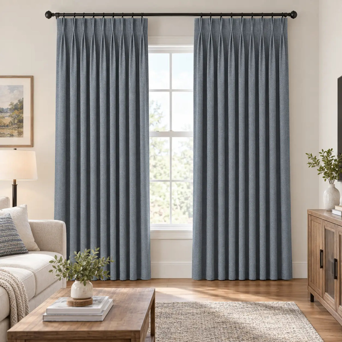 Custom Modern Blackout Drapery – 100% Light Blocking Curtains