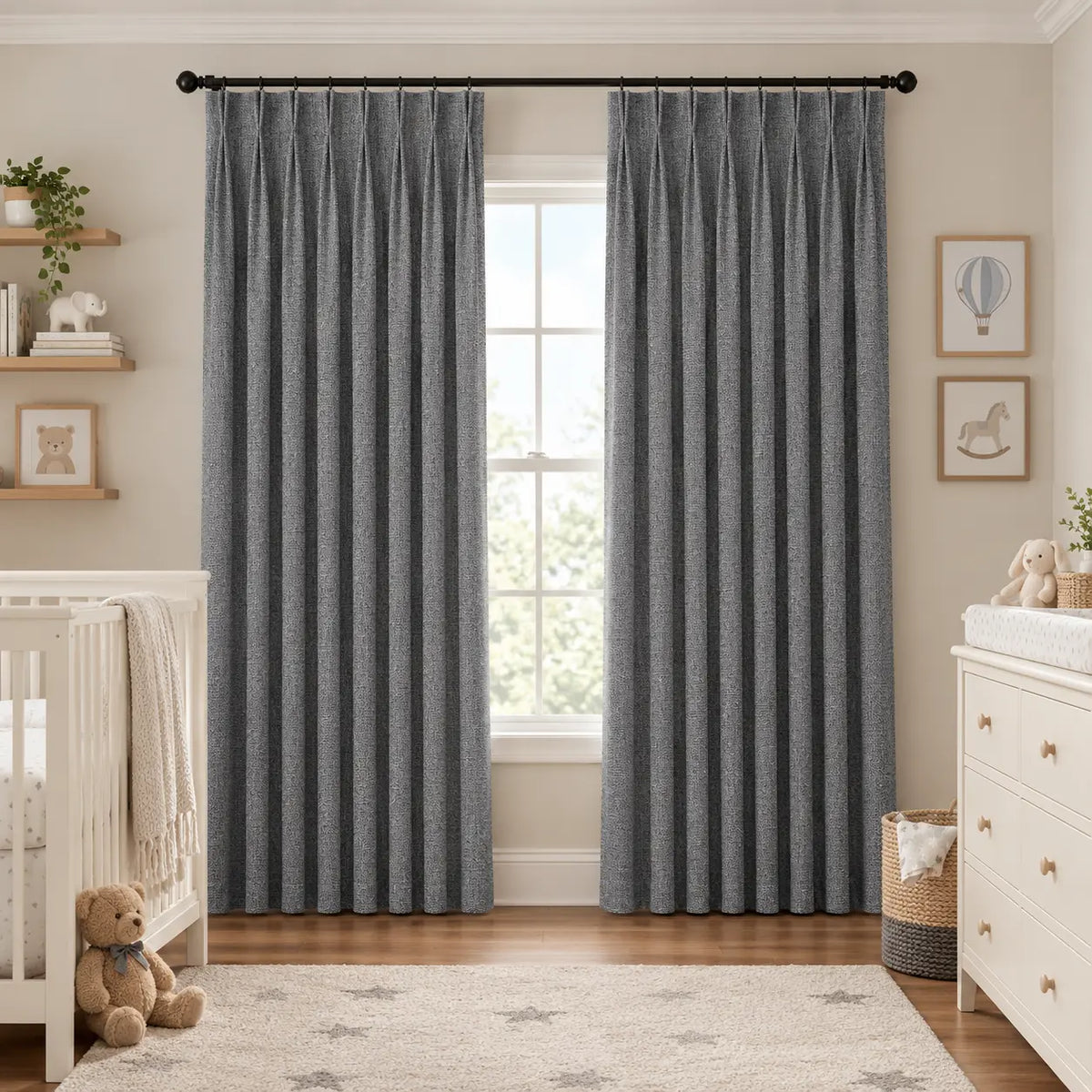 Custom Modern Blackout Drapery – 100% Light Blocking Curtains