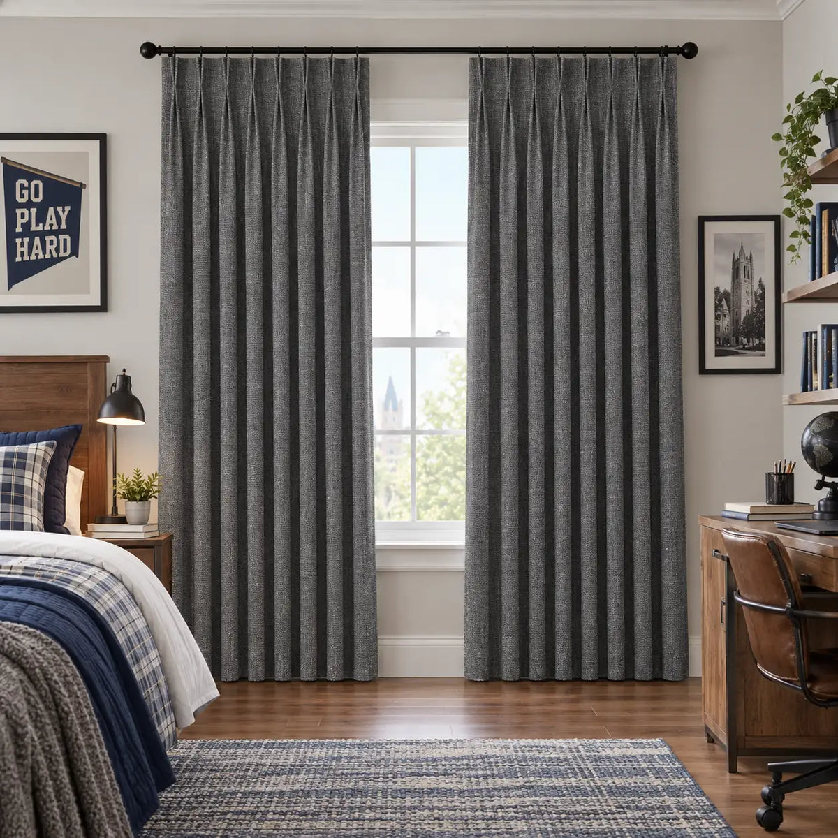 Custom Modern Blackout Drapery – 100% Light Blocking Curtains