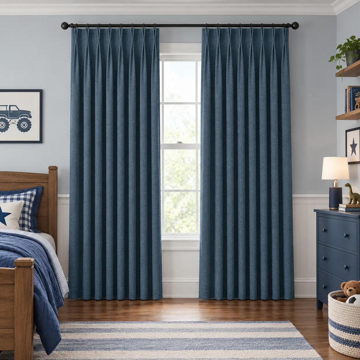Custom Modern Blackout Drapery – 100% Light Blocking Curtains