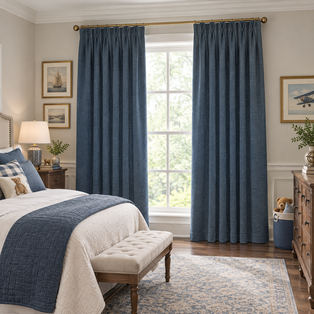 Custom Modern Blackout Drapery – 100% Light Blocking Curtains - product image 6
