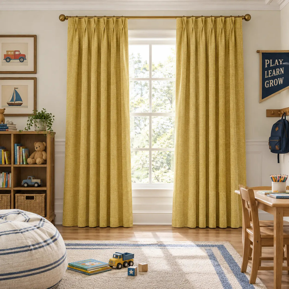 Custom Blackout Pinch Pleat Drapery – 100% Light Blocking - product image 2