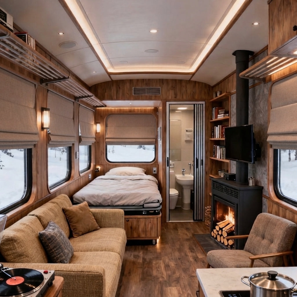 Custom RV Blackout Roman Shades – Made to Measure