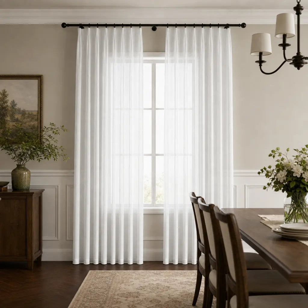 Custom Sheer Curtains – Light Filtering Linen Blend – product image 14