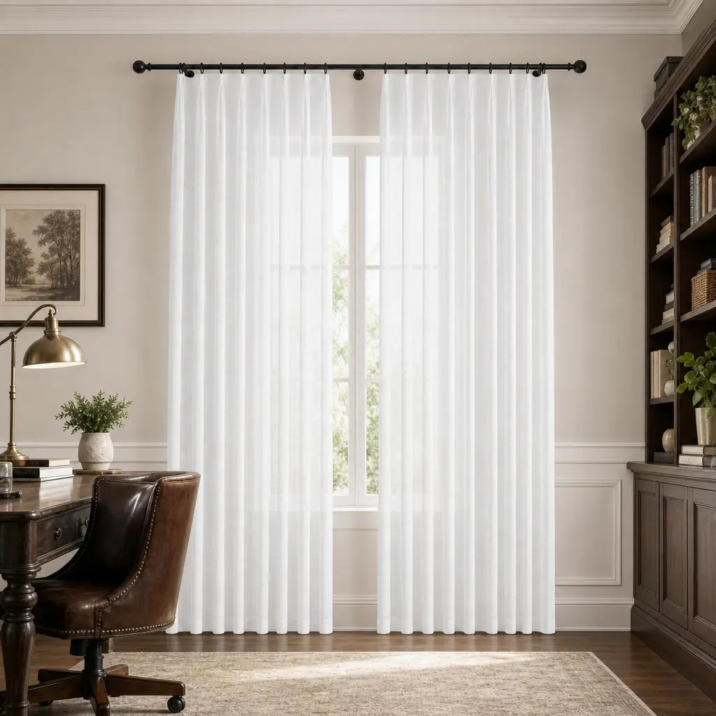 Custom Sheer Curtains – Light Filtering Linen Blend – product image 15