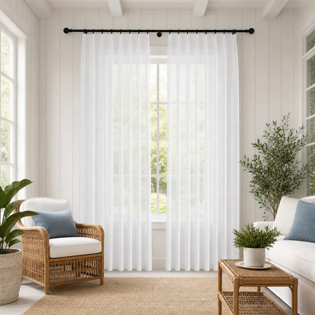 Custom Sheer Curtains – Light Filtering Linen Blend – product image 16