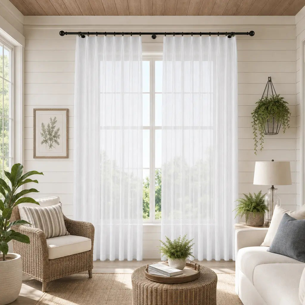 Custom Sheer Curtains – Light Filtering Linen Blend – product image 21