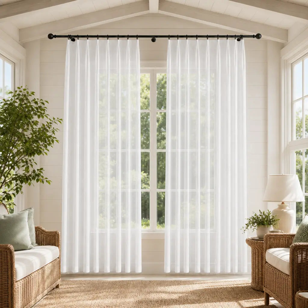 Custom Sheer Curtains – Light Filtering Linen Blend – product image 25