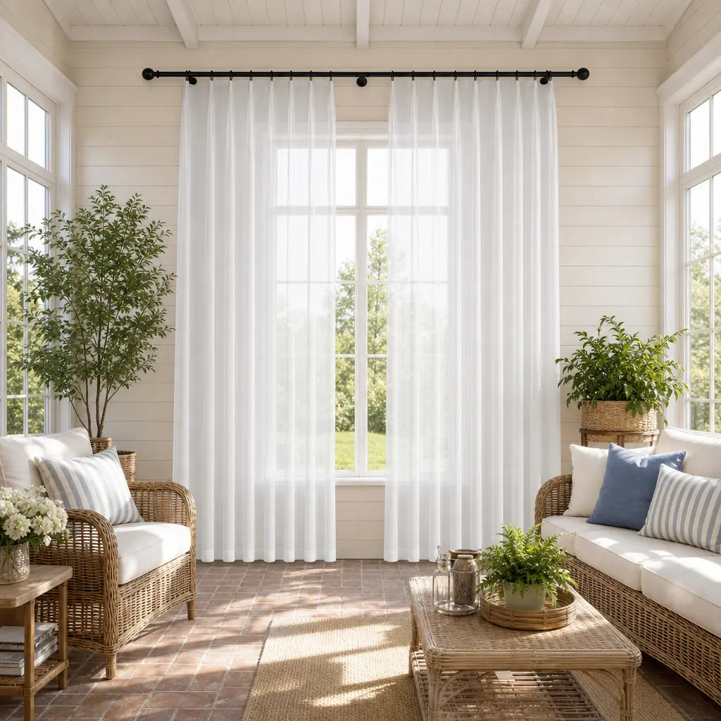 Custom Sheer Curtains – Light Filtering Linen Blend – product image 28