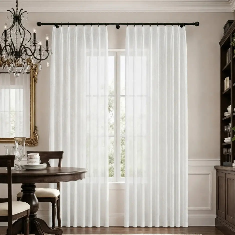 Custom Sheer Drapes – Soft Light Linen Blend – product image 15