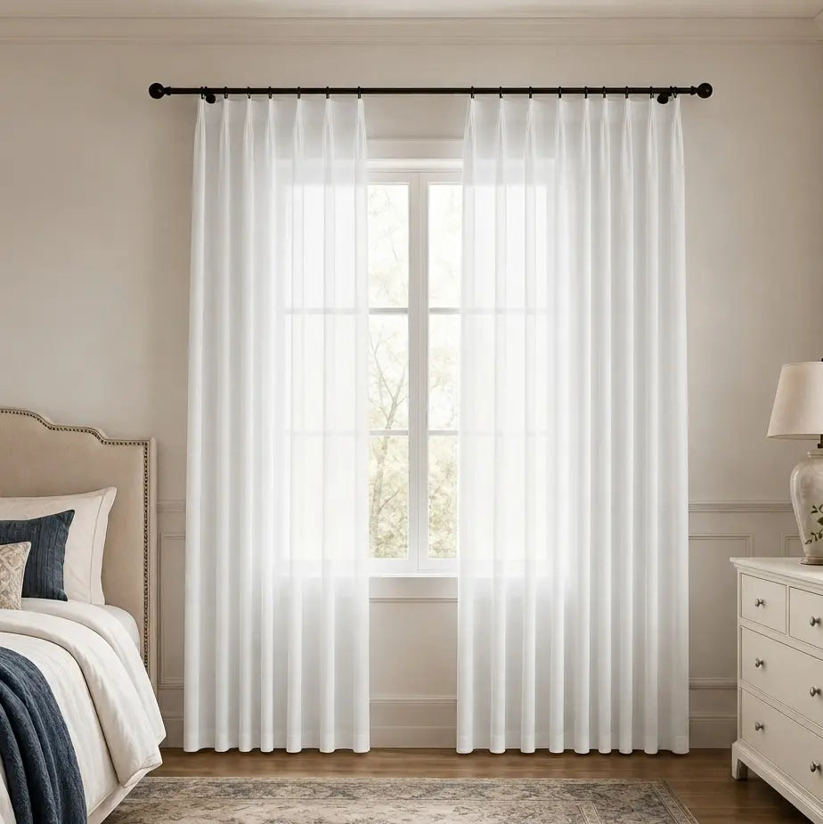 Custom Sheer Drapes – Soft Light Linen Blend – product image 18