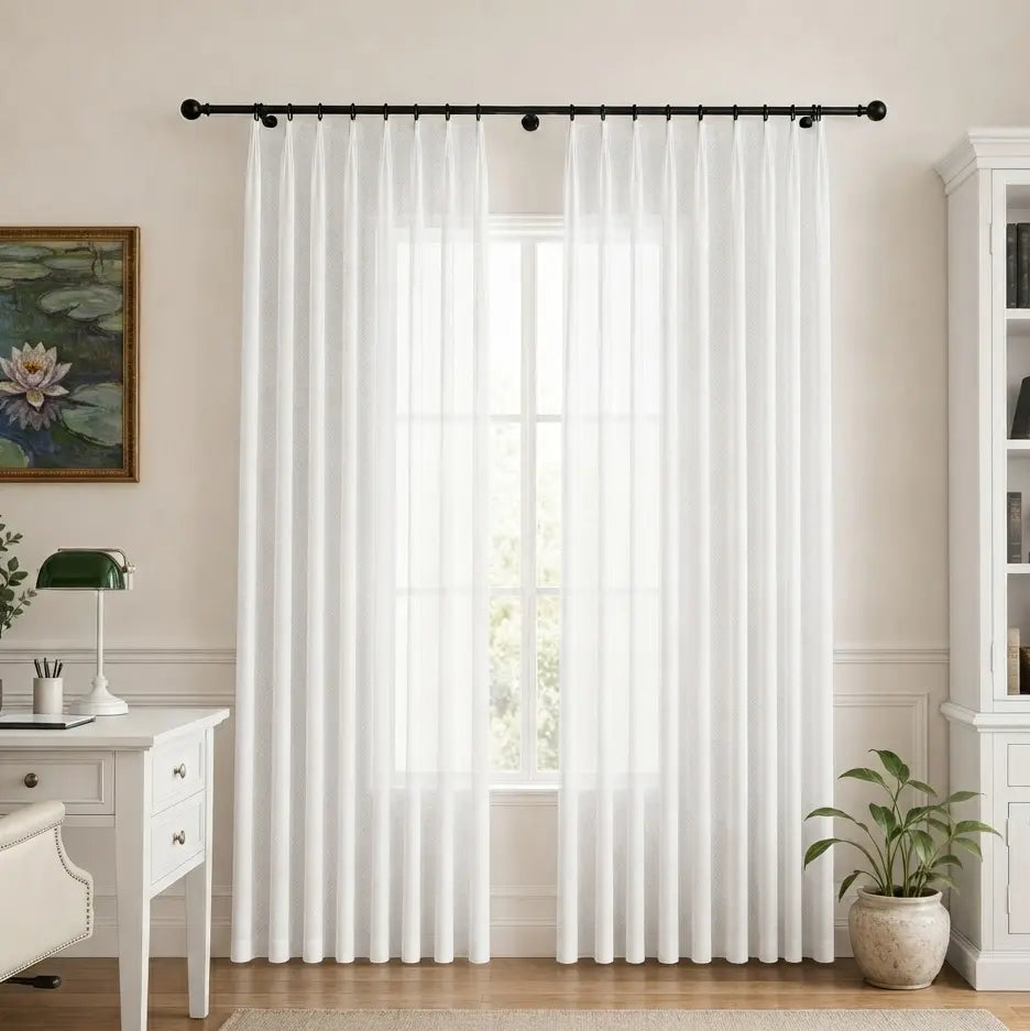 Custom Sheer Drapes – Soft Light Linen Blend – product image 20