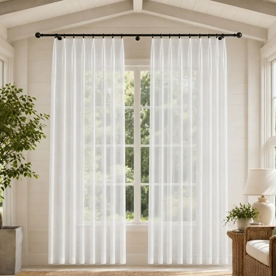 Custom Sheer Drapes – Soft Light Linen Blend – product image 25
