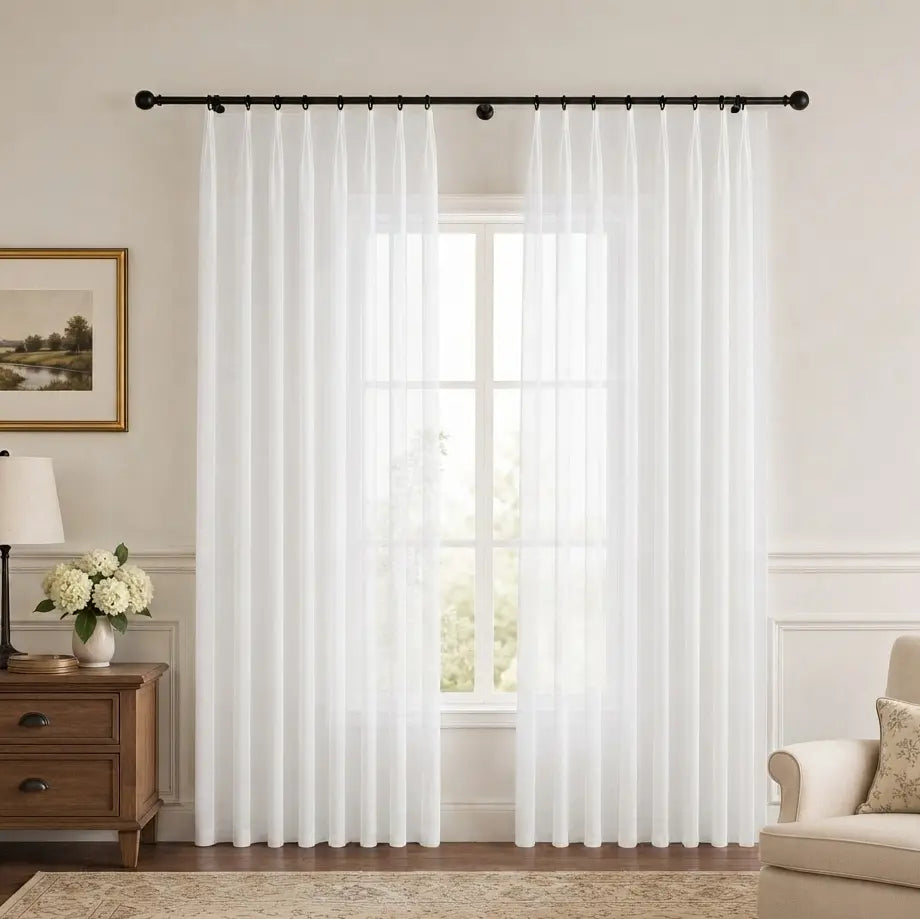 Custom Sheer Drapes – Soft Light Linen Blend – product image 27