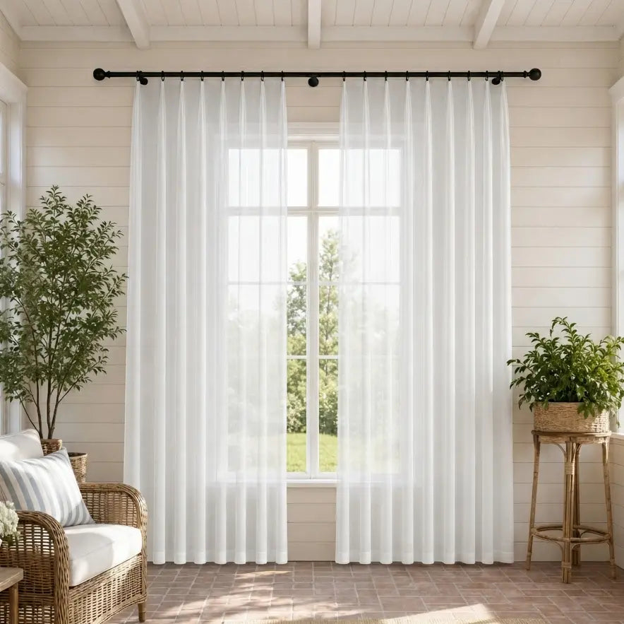 Custom Sheer Drapes – Soft Light Linen Blend – product image 28