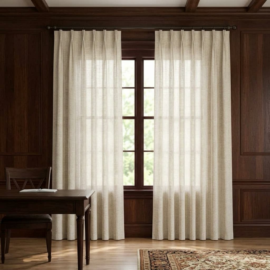 Modern Light Filtering Drapery – 50% Light Blocking, Made to Measure - product image 8