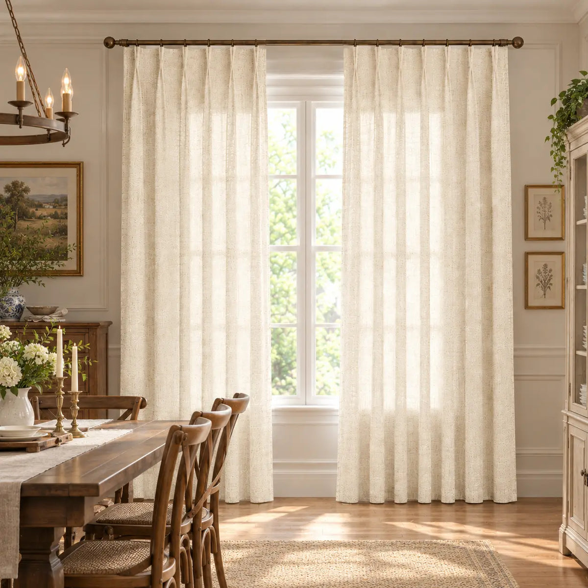 Modern Light Filtering Drapery – 50% Light Blocking, Made to Measure - product image 5