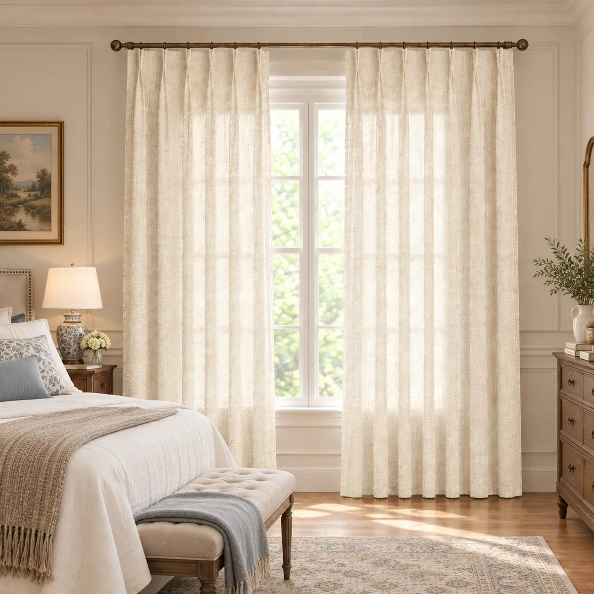 Modern Light Filtering Drapery – 50% Light Blocking, Made to Measure - product image 6