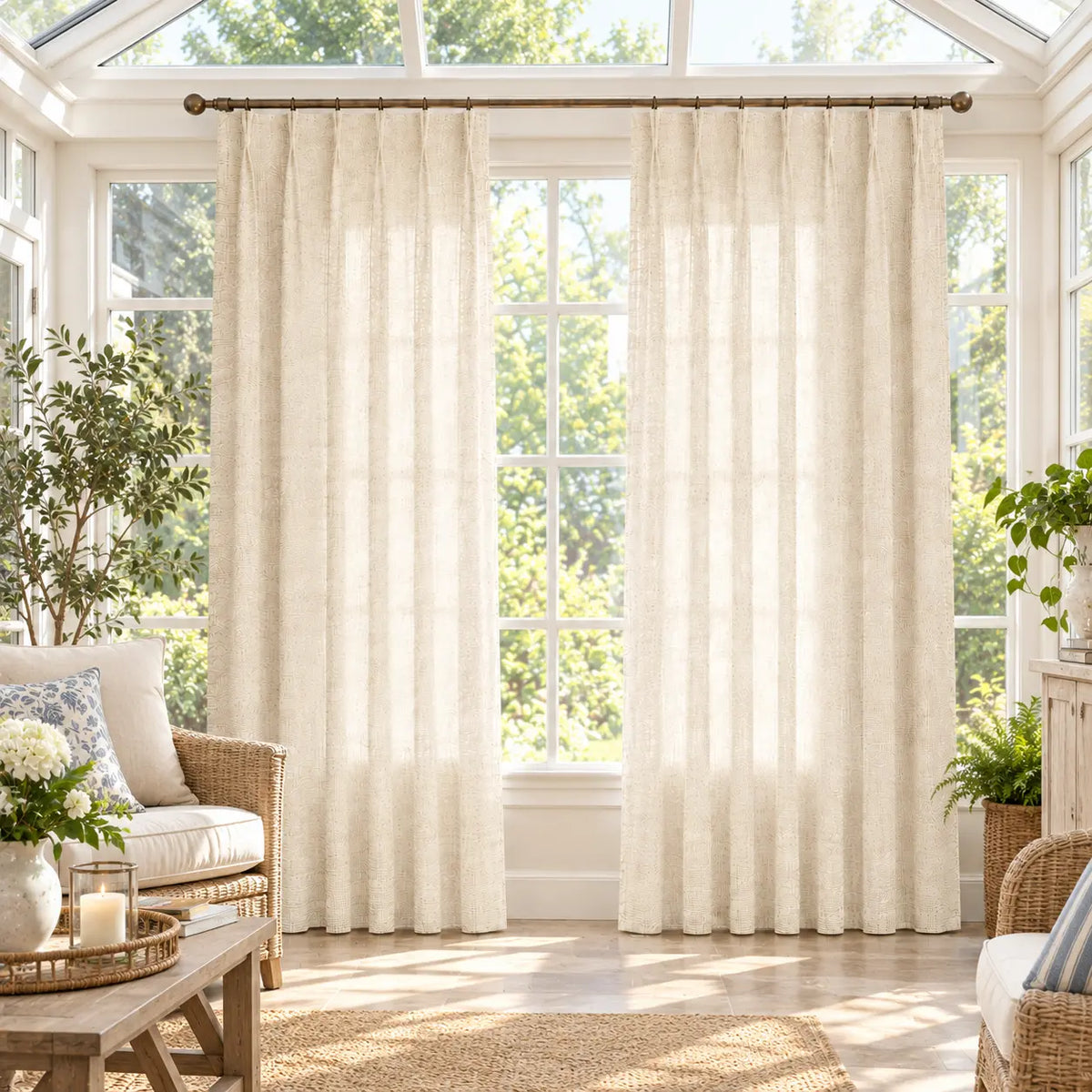 Modern Light Filtering Drapery – 50% Light Blocking, Made to Measure - product image 7