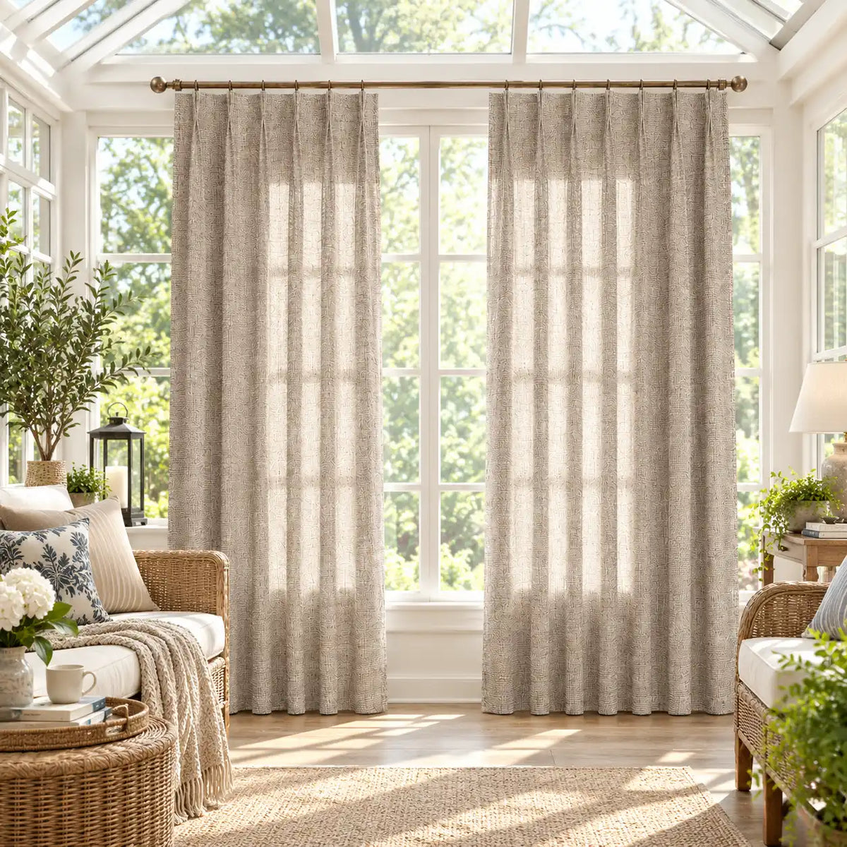 Custom Light Filtering Drapery – 50% Light Blocking Curtains - product image 2
